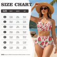 thumbnail image 6 of Garronmavis Women's 2 Piece Bikini Set Strawberry Twist Front Tummy Control Swimsuits Drawstring Modest Bathing Suit Beach Swimwear, 6 of 6