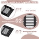 thumbnail image 3 of Rejilla de ventilación rectangular Uxcell 18 x 3.2" 3Pcs Cubierta de ventilación de aire de aluminio negra, 3 of 7