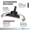 thumbnail image 3 of Wessel-Werk RD 285 Designation™ 3-in-1 Combination Vacuum Floor Brush Attachment Set — Ultra-Thin Floor Nozzle with Microfiber Wet/Dry Mop & Pet Hair Carpet Tool, 3 of 7
