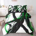 thumbnail image 1 of Erosebridal Chic Minimalst Bedding Sets Full Size, Abstract Ombre Comforter Sets with Sheets, Geometry Striped Decor, Reversible 7pcs, 1 of 5