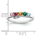 thumbnail image 7 of Finest GoldXMR86-5W-7 14K White Gold Family Jewelry Mounting Ring, Size 7, 7 of 7