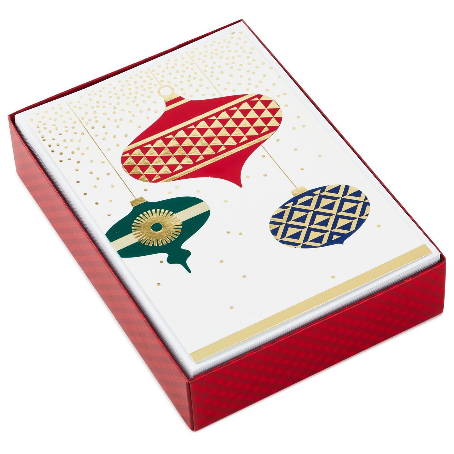 Boîte de 30 cartes de Noël Image Arts de Hallmark (Boules de Noël scintillantes)