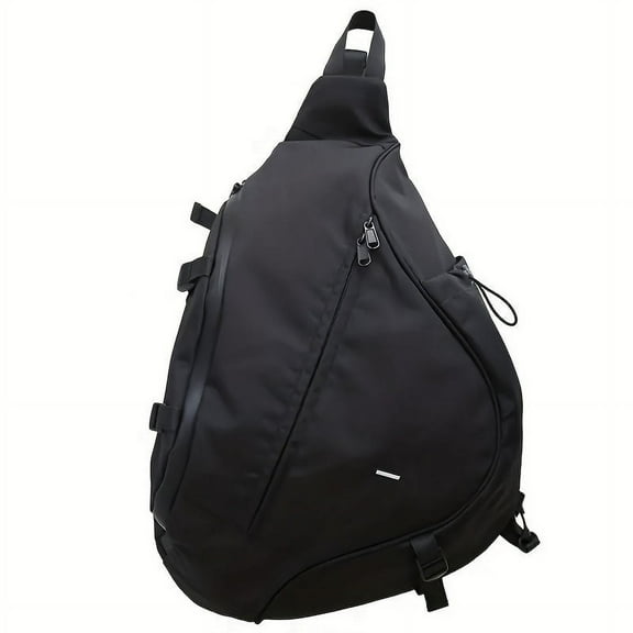 MICHROE Men‘s Trendy Crossbody Bag Casual Nylon Sports Chest Bag Multi-functional Large Capacity Travel Sling Bag