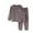 Gray, variant on Boys Winter Pajama Sets Size 10-12, 2 Piece Thermal Long Sleeve Flannel Boys Sleepwear Brown