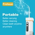 Frohsun Retractable Water Dental MMF7 Flosser Cordless Oral Irrigator