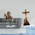 thumbnail image 2 of Adorno De Caballero Acrílico, Centro De Mesa, Regalo Impermeable, Decoración De Escritorio Con Base Para El Hogar, Escultura De Jesús, Adorno Decorativo, Artesanías, Estatua De La Santa, 2 of 8