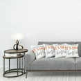thumbnail image 3 of Ambesonne Saying Throw Pillow Cover 4 Pack, Its OK to Be Selfish, 24", Orange Black, 3 of 7