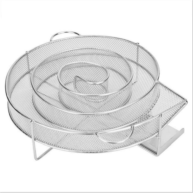 Ahumador De Barbacoa De Acero Inoxidable, Generador De Humo Frío Redondo, Cesta De Barbacoa De Astillas De Madera Para Exteriores, Herramienta Para Parrilla Speravity HA021728-00