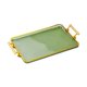 thumbnail image 5 of Bandeja para Servir Perfecl con Asas Rectangular para Almacenamiento de Joyas y Bebidas Verde, 5 of 8