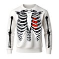 thumbnail image 4 of Afdoent Sweatshirts for Men Halloween Print Sweatshirt Fashion Long Sleeve Crewneck Pullover for Holiday Party, 4 of 4