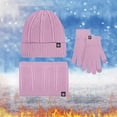 thumbnail image 2 of SUSUSU Winter Warmth Essentials, Touchscreen Gloves Scarf Hat, Men Women Knit Set, 2 of 4