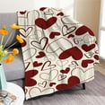 thumbnail image 2 of EUDIDV Romantic Presents Valentine's Day Blanket Love Flannel Blanket Flannel Digital Printing Conditioning Blanket Nap Cover Blanket 29.52x39.37in Valentine's Decor, 2 of 6