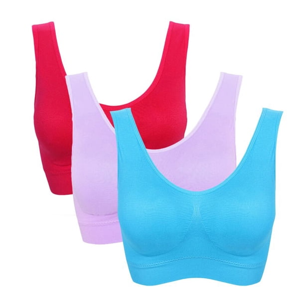 3 unids/lote sujetador sin costuras con almohadillas sujetadores de talla grande para mujer sujetador activo sujetador inalámbrico Push Up chaleco de talla grande inalámbrico BH 5XL Tan Jianjun unisex