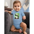 thumbnail image 2 of Panda Sitting With Bamboo Bodysuit Infant -Image by Shutterstock,  12 Months, 2 of 4
