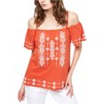 thumbnail image 1 of Blusa campesina Magnolia Sanctuary Clothing para mujer naranja mediana, 1 of 1