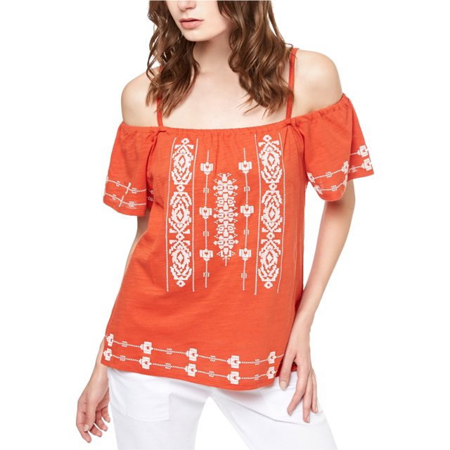 Blusa campesina Magnolia Sanctuary Clothing para mujer naranja mediana