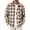 B#Khaki, variant on Fanshiluo Men's Plaid Button Down Collared Shirt, Long Sleeve Loose Fit Casual Top,L,Big and Tall Men