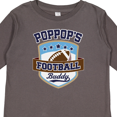 thumbnail image 4 of Inktastic PopPop Grandpa Football Buddy Boys or Girls Long Sleeve Toddler T-Shirt, 4 of 5