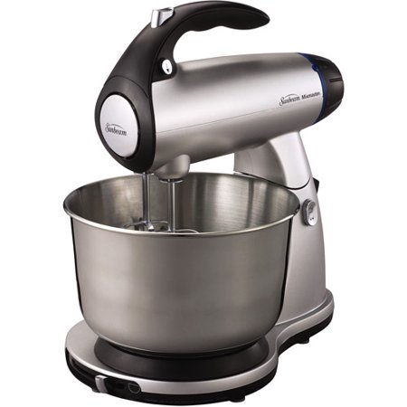sunbeam mixmaster stand mixer silver with black accents sunbeam mixmaster stand mixer silver with black accents