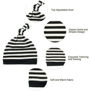Zando Baby Hat Mittens Newborn Hats for Boys Baby Hats 0-6 Months Breathable Cotton Caps 4 Pack 2 0-6 Months
