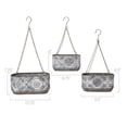 thumbnail image 4 of Set of 3 Nesting Farmhouse Hanging Metal Planters, 4 of 5