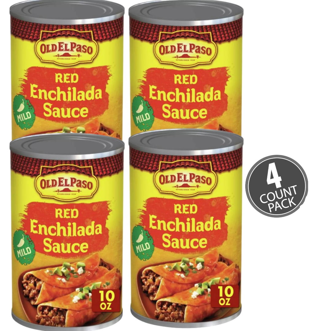 Old El Paso Red Enchilada Sauce Mild 10oz pack of 4