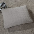 thumbnail image 6 of DaDa Bedding Corduroy Sherpa Backside Soft Grey Square Quilted Bedspread Set (JHW858), 6 of 7