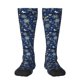 thumbnail image 1 of Fotbe Dark Blue Christmas Calcetas Divertidas Estampadas para Hombre y Mujer, Calcetas de Algodón hasta la Rodilla para Caminar, Correr, Enfermería y Embarazo, 1 of 6