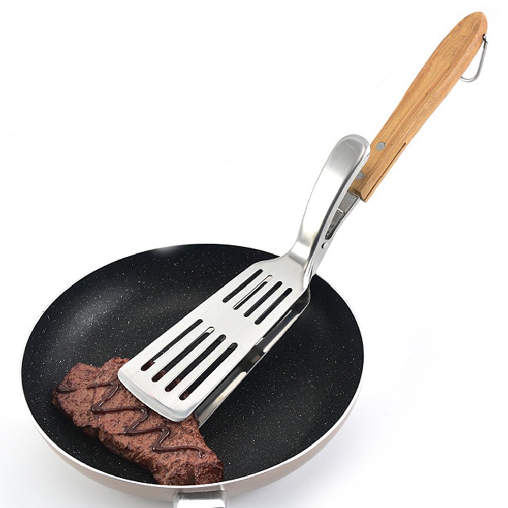 Windfall 2 in 1 BBQ Grilling Spatula & Tongs , Stainless Steel Spatula