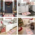 thumbnail image 5 of Pink Nutcrackers Merry Christmas Doormat, Xmas Front Door Mat, Christmas Decorations for Home Seasonal Winter Low-Profile Entrance Rug for Indoor Outdoor 17" x 30" (Pink), 5 of 6