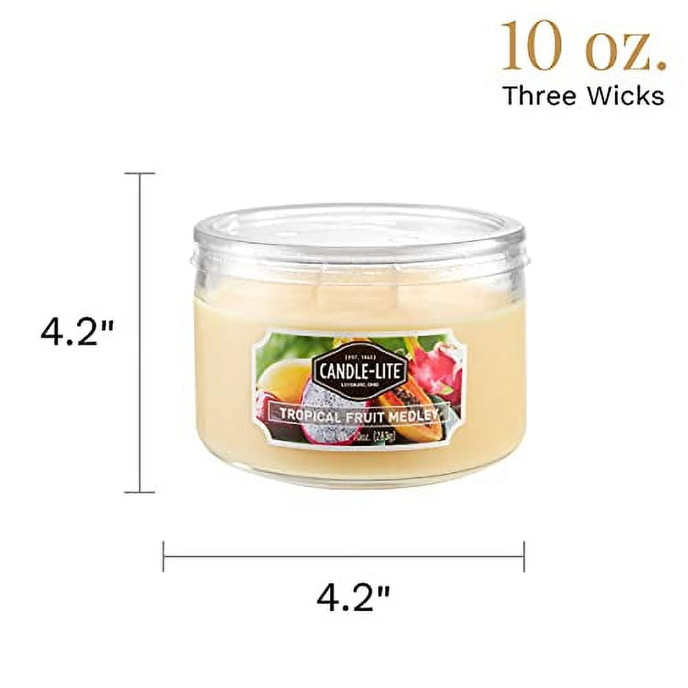 Candle lite 1879099 4 Pack Tropical Fruit Medley Jar Candle&