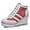 B Pink, variant on Women's Sneaker Shoes High Heel Fashionable Canvas Shoes High Tube Lace Up Wedge Edge Zipper Slope Angle Shoes Size 4-11