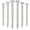 Silver, variant on Qianfeng 6 Pcs Glitter Pens with Rhinestone for Wedding Favors, Black Ink Ballpoint Pen 1.0mm Point