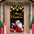 thumbnail image 4 of Holiday Decoration Merry Christmas Festive Banner Santa Design Gift Present for Christmas Party Winter Celebration Seasonal Event, 4 of 9