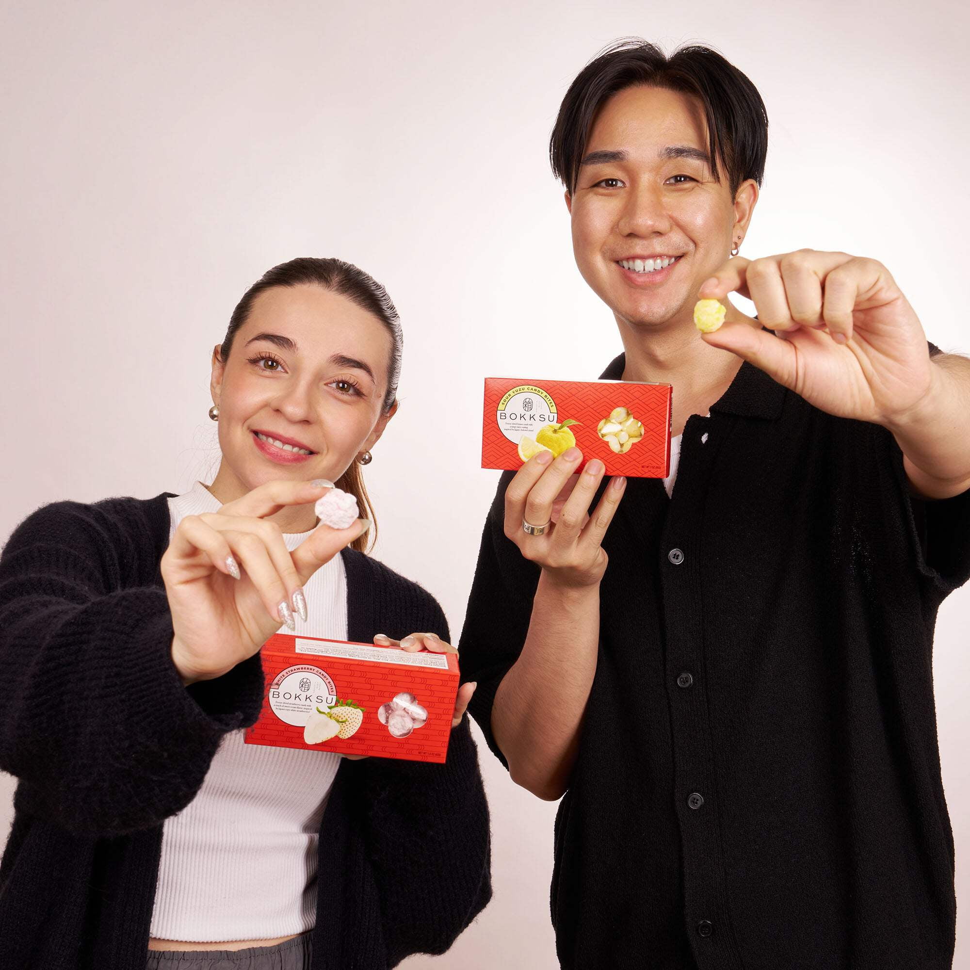 Bokksu Japanese Candy Bites Duo: White Strawberry & Sour Yuzu (3-pack)