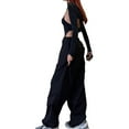 thumbnail image 7 of Douhoow Cargo Pants for Women Baggy Low Rise Drawstring Sweatpants Casual Wide Leg Trousers, 7 of 7