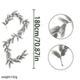 thumbnail image 2 of 2026 Christmas Indoor Home Decor 180cm Artificial Pines Garland Light Weight Christmas Greenerys Decor For Stair Railing Fireplace Mantel Holiday Ornament, 2 of 6