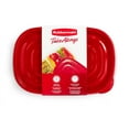 thumbnail image 4 of (2 pack) Rubbermaid Take alongs Divided Rectangular Food Storage Containers, 3.7 Cup, 3-Pack, 4 of 6