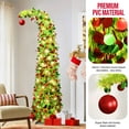 thumbnail image 4 of 5Ft Prelit Bendable Christmas Tree,Top Decorated with Red Balls,Collapsible Xmas Tree with Lights, The Best Christmas Decorations Suitable for Home, Apartments, and Offices, 4 of 7