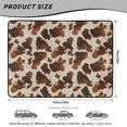 thumbnail image 7 of COEQINE Universal Car Trunk Mat All Weather Cargo Liner Floor Mat with Non-Slip Backing Scratch-proof Pet Cargo Mat Suitable for Most Car Models, Brown Cowhide Cow Print, 7 of 7