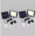 thumbnail image 4 of Lámpara Solar Exterior Pared Sensor 2pc 100led 3modos+remoto Color Negro, 4 of 4
