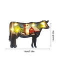 thumbnail image 2 of Wooden Crafts Desktop Ornament Creative Farm Animals Simulation Pig Cattle And Sheep Multicolor Tabletop Decorations, 2 of 20