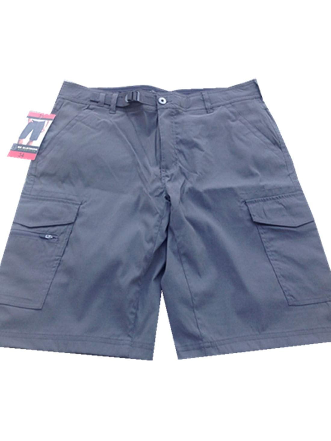 BC Clothing Men's Expedition Stretch Cargo Shorts, Variety (32, Grey ...
