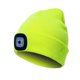 thumbnail image 2 of Gorro con luz LED fluorescente amarillo, recargable por USB, con 4 luces LED, para invierno, gorro de punto con luz nocturna, linterna, regalos para hombres y mujeres, 2 of 5