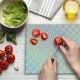 thumbnail image 3 of Star Cutting Board, Stars in Rainbow Colors Galaxy Milky Wayme Teen Pattern Print, Decorative Tempered Glass Cutting and Serving Board, Large Size, Pink Multicolor, by Ambesonne, 3 of 5