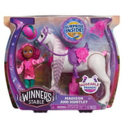 Just Play Winner's Stable Articulated Small Doll and Horse 11-Piece Set, Madison and Huntley, Kids Toys for Ages 3 up