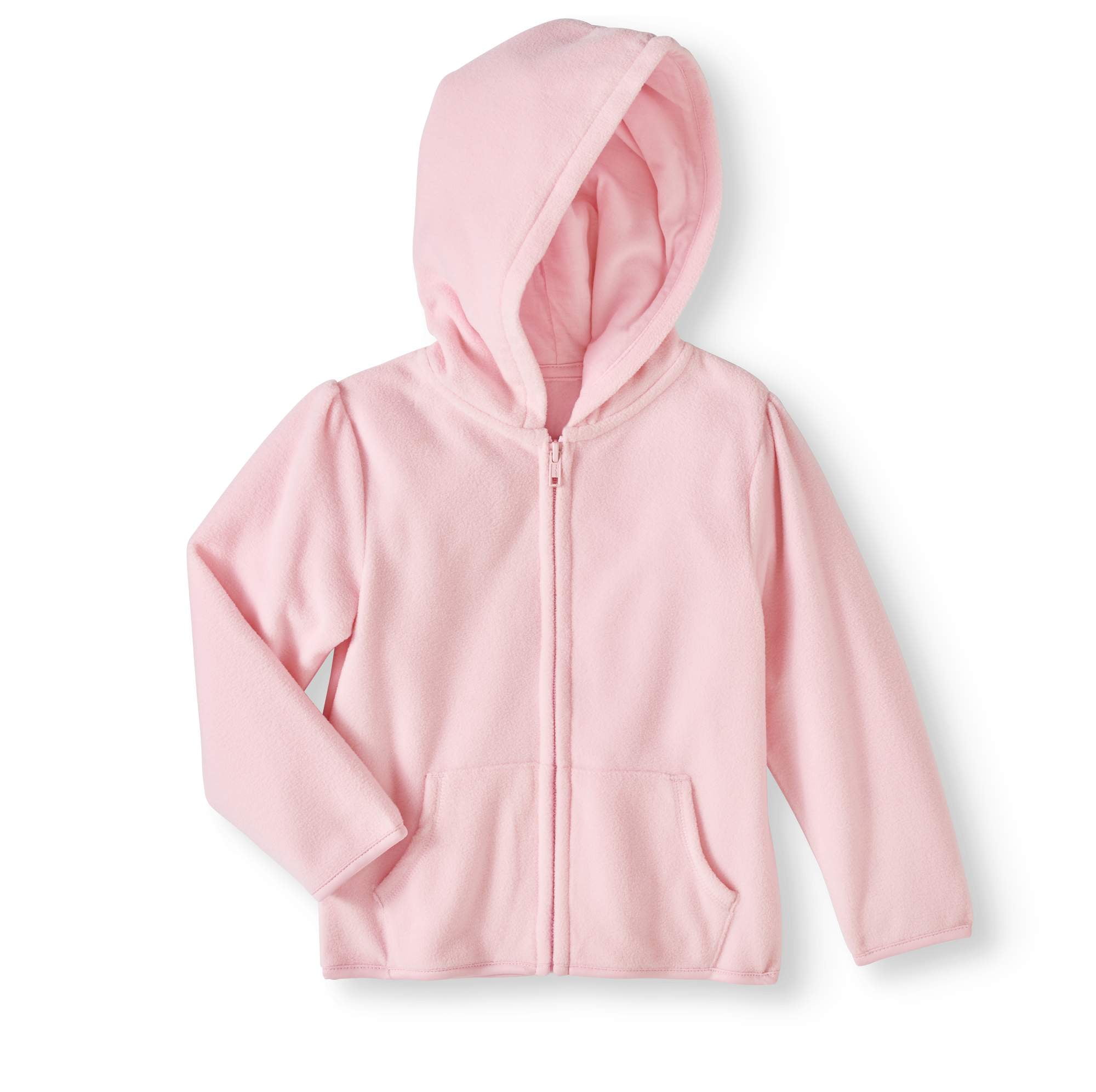 Baby Toddler Girl Micro Fleece Solid Hoodie