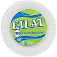 thumbnail image 2 of EILAT 9in Disposable Paper Plates 200-Pack | Microwave Safe | Everyday Use | White [200PK], 2 of 5