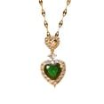 thumbnail image 1 of Collar con colgante de titanio y acero para mujer, corazón de acero inoxidable, accesorios hip hop, 1 of 8