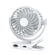 thumbnail image 2 of Ventilador personal de mano pequeño con clip, silencioso, para escalada, deportes, interior y exterior. blanco, 2 of 8